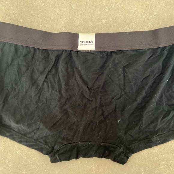 TBO Underwear & Socks Tbo Mens Black Trunk Underwear Black Large